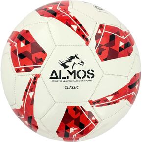 Almos Classic Soccer Ball – for Club Match, Training, Match Performance, Indoor & Outdoor Soccer, Suitable for Grass & Astro | 32 Panel, Rubber Bladder | Size 5 for Youth & Adult Soccer Players |