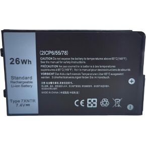 7XNTR Laptop Battery Replacement for Dell Latitude 12 7202 7212 Rugged Extreme Tablet Series Notebook J7HTX 07XNTR FH8RW 0FH8RW 7.4V 26Wh
