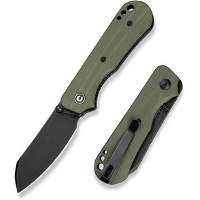سكين جيب Civivi Crabby ، سكين قابل للطي EDC للنساء مع مقبض G10 Contoured Blade السويدي 14C28N ، صممه Ken Onion Jr. C24055-1