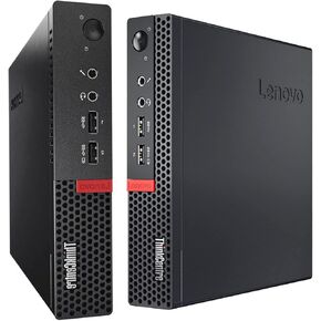 Lenovo ThinkCentre M710q Tiny Desktop Intel i5-6500T Up to 2.50GHz 16GB RAM 256GB NVMe SSD Built-in AX210 Wi-Fi 6E Bluetooth HDMI Keyboard and Mouse Windows 10 Pro (Renewed)