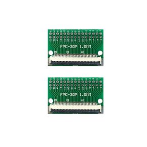 4pcs FFC FPC PCB Converter Board 6 Pin 1mm 0.5mm (موصل كلا الجانبين المسلح قبل المسلح) لتراجع 2.54 مم لزوجين من كابل FCC تمديد محول