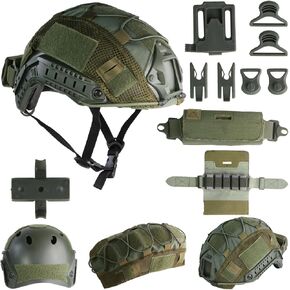 Airsoft HelmetSet Tactical Helmet Adjustable-PJ Type Tactical Paintball Helmet