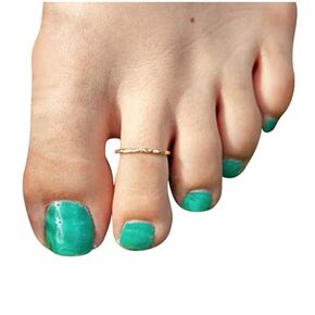 Ellie J Maui 14k Gold Filled Rings For Women - Toe Rings For Women Gold - Durable 14K Gold Rings For Women - Stylish Gold Toe Rings For Women - Gold Rings For Women Non Tarnish - Adjustable Rings Gold