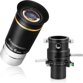 Astromania 1.25" ADC Atmospheric Dispersion Corrector - Bundle with - 1.25" 66-Degree Ultra Wide Angle Eyepiece