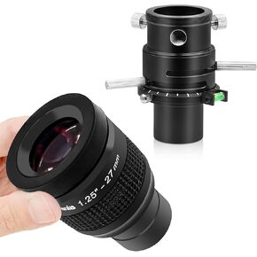 Astromania 1.25" ADC Atmospheric Dispersion Corrector - Bundle with - 1.25" 27mm Premium Flat Field Eyepiece