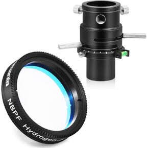 Astromania 1.25" ADC Atmospheric Dispersion Corrector - Bundle with - 1.25" NBPF Hydrogen-a 12nm Filter