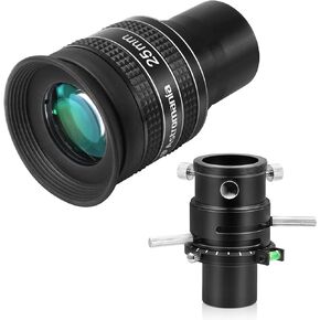 Astromania 1.25" ADC Atmospheric Dispersion Corrector - Bundle with - 1.25" 25mm 58-Degree Planetary Eyepiece