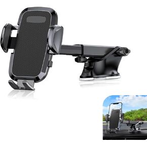 1 PC Car Phone حامل ، حامل هاتف Dashboard Hindshield Air Vate Phone حامل معدن قابل للتعديل ، حامل خالي من اليدين ، Universal لمعظم السيارات (أسود)