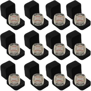 12 قطعة من حلقات بطولة البيسبول وجائزة هدية وبطولة وبطولة وفريق البطولة، من مقاس 8 إلى 11، in Kuwait