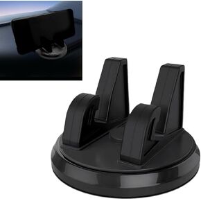Car Dashboard Phone Holder, 360° Rotatable Phone Holder, Non-Slip Centre Console Desktop Navigation Mount, Universal for Most Cars (Black)