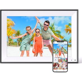 Digital Photo Frame 10.1-inch Digital Picture Frame - IPS Touch Screen Digital Frame, 32GB, Auto-Rotate, Slideshow, Load Photo Video from Phone via APP Email, Free Cloud Storage, Gift for Mom Dad