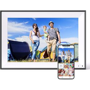 Digital Photo Frame 10.1-inch Digital Picture Frame - IPS Touch Screen Digital Frame, 32GB, Auto-Rotate, Slideshow, Load Photo Video from Phone via APP Email, Free Cloud Storage, Gift for Mom Dad