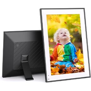 10.1-inch Digital-Photo-Frame Smart Picture Frame - IPS Touch Screen, Auto-Rotate, Slideshow, Load Photo Video from Phone to 32GB Digital Frame Via App Email, Free Cloud Storage, Gift for Mom Dad