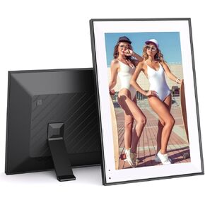 10.1" Digital-Picture-Frame Smart Digital Photo-Frame - 32GB Digital Frame, IPS Touch Screen, Auto-Rotate, Slideshow, Load Photo Video from Phone via APP Email, Free Cloud Storage, Gift for Family