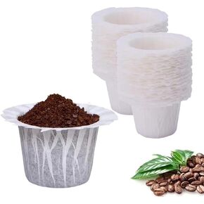Coffee Filters and Seed Starters Kit, Includes 100 Biodegradable Filters, 100 Planting Pots