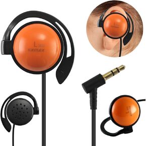 EXMAX SE-55 Foamless Single Side Earphone 3.5mm Ear Hook Big Speaker for EXD-101 ELGT-470 Wireless Tour Guide System Receiver Touring Groups Laptop MP3/4 Tablet PC Skype Switch(Left-Side Earphone)