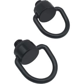 1/4"-20 D Ring Camera Sling Screw Holder 2 Pcs Camera Carabiner Clip Fixing Screw for Camera Quick Release Shoulder Strap and Connection(Black)