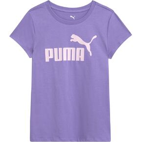 PUMA Girls' T-Shirt - Core Logo T-Shirt for Girls - Basic Athletic Crewneck Short Sleeve Tee (7-16)