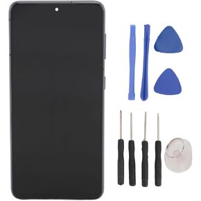 Screen Replacement for Galaxy S21, LCD Touch Digitizer Frame Full Assembly with Repair Kits, 2K FHD Phone Screen Replacment, High Sensitivity (with Frame)
