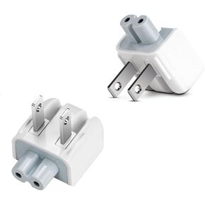 قابس جدار محول طاقة AC قابل للطي 2 ، ورأس البط الأمريكي القياسي ، متوافق مع MacBook Pro و MacBook Air و iPhone و iPad و iPod Adapter Adapter Adapter