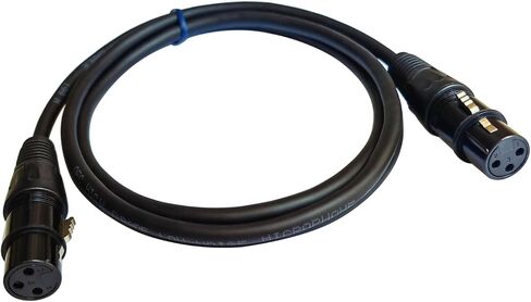 5ft XLR Microphone Cable,3 Pin Mic Cord for Speaker Systems and More XLR Audio Devices,Black (Male to Male) in Kuwait