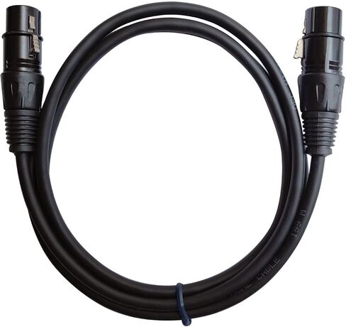 5ft XLR Microphone Cable,3 Pin Mic Cord for Speaker Systems and More XLR Audio Devices,Black (Male to Male) in Kuwait