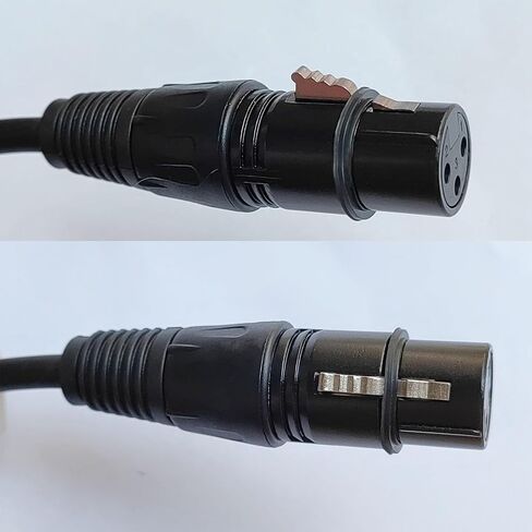 5ft XLR Microphone Cable,3 Pin Mic Cord for Speaker Systems and More XLR Audio Devices,Black (Male to Male) in Kuwait