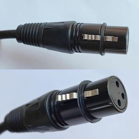 5ft XLR Microphone Cable,3 Pin Mic Cord for Speaker Systems and More XLR Audio Devices,Black (Male to Male) in Kuwait