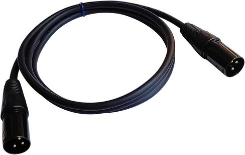 5ft XLR Microphone Cable,3 Pin Mic Cord for Speaker Systems and More XLR Audio Devices,Black (Male to Male) in Kuwait