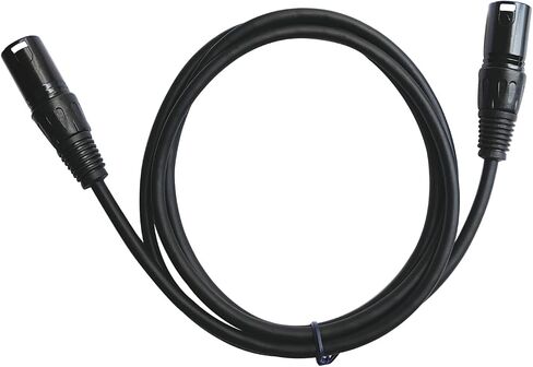 5ft XLR Microphone Cable,3 Pin Mic Cord for Speaker Systems and More XLR Audio Devices,Black (Male to Male) in Kuwait