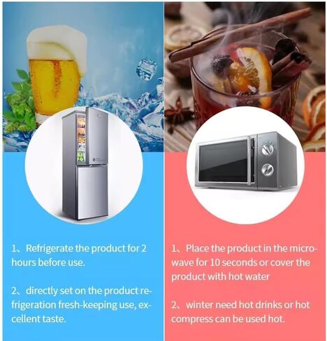 Ice Wine Sleeve, Ice Wine Chiller, Wine Cooler Refrigerator, Wine Bottle Chiller Cooler for Red White Champagne or Sparkling. Gel Cooling Holder Freestanding Carrier Chilling, Set 2 (Purple) in Saudi Arabia