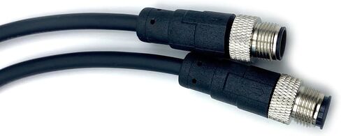 16.4FT M12 8Pins Double Male Connector Cable, A Code Molding Cable Double Male Head Aviation Sensor Electrical PVC Cable Industrial Molded Cable 30V 2A AWG24（5Meter） in Saudi Arabia