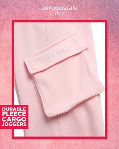 AEROPOSTALE Girls Pants Set - 2 Piece Short Sleeve Graphic Tee Tops and Soft Fleece Cargo Sweatpants Kids Clothing Set (7-16) in Kuwait