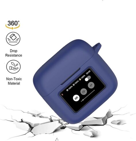 CASE متوافق مع JBL TOUR PRO 3 ، SONOW SILICONE SILURCHPROOCHPOCTING COVERTING (Black) in Kuwait