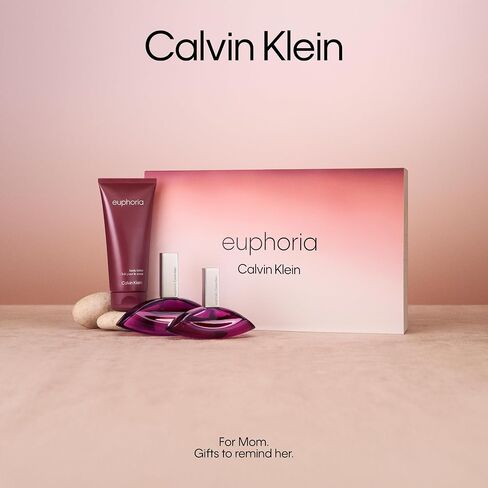 Calvin Klein Euphoria Eau de Parfum – Chypre Women's Perfume – With Notes of Pomegranate, Black Orchid, Lotus Blossom & Mahogany Wood – Luxury Perfumes for Women – Long Lasting Fragrance in Kuwait