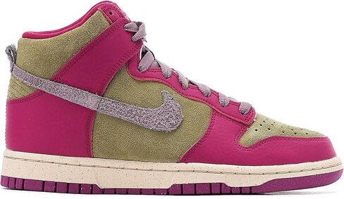 حذاء Nike Dunk High للنساء، أسود/أبيض ذرة فارسيتي، 38 EU، أسود فارسيتي كورن أبيض، 7 نساء in Kuwait