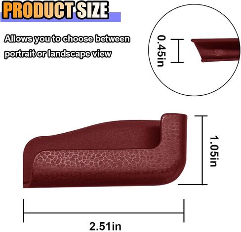 2PCS Multifunctional Mobile Phone Bracket - Wall Mount Phone Holder with Adhesive - Phone Stand Car Gravity Holder - Adjustable Width Auto Dashboard Cell Phone Mount Cradle (Red) in Saudi Arabia
