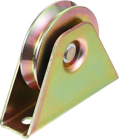 PATIKIL 2.75" V Groove Caster, V-Type Groove Wheel V Groove Pulley Sliding Gate Wheels for Driveway Gate Industrial Machines V Track Rail, Loading Capacity 661 Lbs in Kuwait