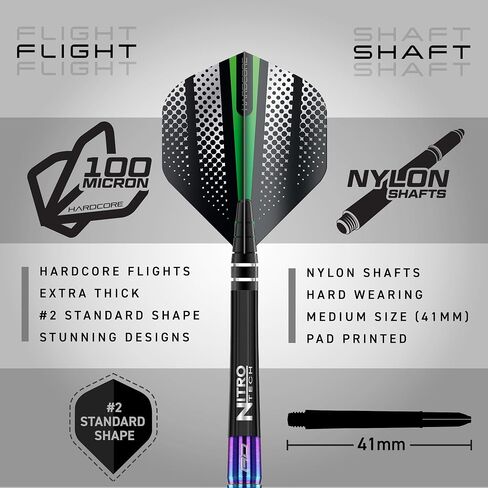 RED DRAGON Razor Edge Original - Tungsten Professional Steel Darts with Flights and shafts – Available in 20g, 21g, 23g, 24g, 26g, 28g, 29g, 30g, 33g in Kuwait