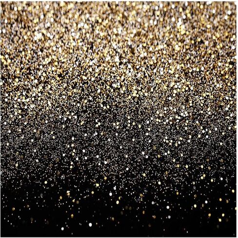 CHAIYA 7x5FT Green and Gold Birthday Backdrop - Gold Spots Bokeh Wedding Prom Graduation Photography Background in Saudi Arabia