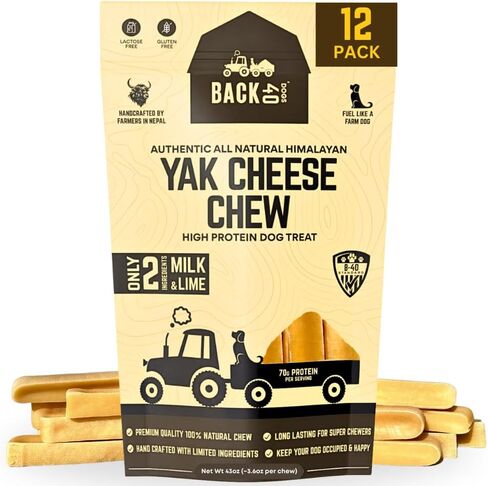 Himalayan Yak Cheese Dog Chews – Long-Lasting Natural Chews for Aggressive Chewers – 2-Ingredient, High Protein, Odorless, Dental Health Treats for Dogs (Large, 4 Pack) in Saudi Arabia