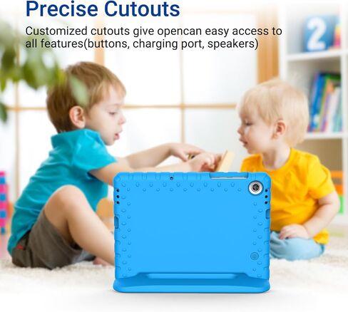 حالة Kids for Lenovo Tab M10 HD 2nd Gen ، Case for Lenovo TB-X306x/TB-X306F 2020 الإصدار 10.1 بوصة 2nd Gen Tablet ودية دوارة مزدوجة خفيفة الوزن إيفا ، الأزرق in Kuwait