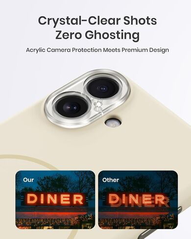 علبة السيليكون المغناطيسي لحالة iPhone 16 Pro مع واقي شاشة 2 ، واقي كاميرا أكريليك صلب ترقية ناعمة ناعمة رفيعة الأنيقة. in Saudi Arabia