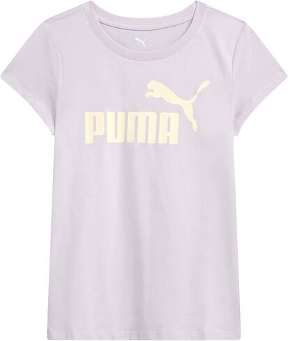 تي شيرت Puma Girls-تي شيرت شعار Core للفتيات-Tee Stehetic Crewneck Basic Athletic Short Sleeve (7-16) in Kuwait