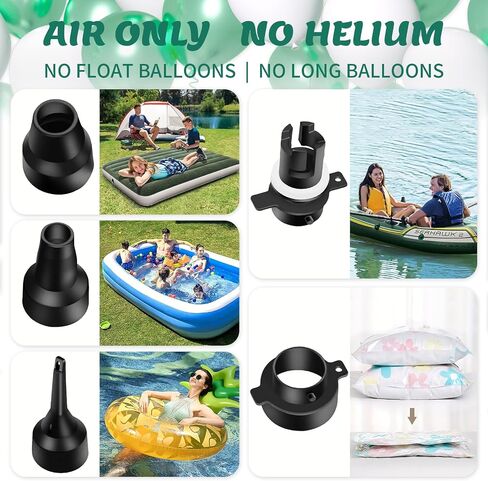 Balloon Pump, Balloon Pump Electric, Portable Dual Nozzle Electric Blower Air Pump Inflator for Party Decoration. Faster and Save Time in Kuwait