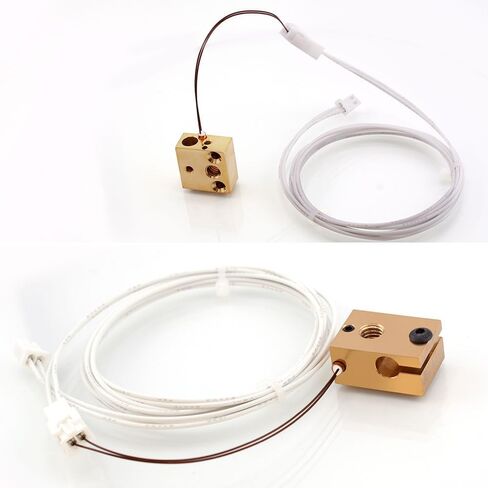 5PCS Ender 3 Thermistor 1.2m Upgrade, NTC 100K 3950 Thermistor, 3D Printer HT-NTC100K Thermistor Sensor 3x15mm Compatible for E3D V6 Volcano PT100 Ender 3, Ender 5, CR10 Hotend Thermistor, in Saudi Arabia