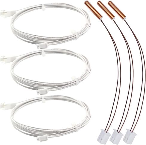 5PCS Ender 3 Thermistor 1.2m Upgrade, NTC 100K 3950 Thermistor, 3D Printer HT-NTC100K Thermistor Sensor 3x15mm Compatible for E3D V6 Volcano PT100 Ender 3, Ender 5, CR10 Hotend Thermistor, in Saudi Arabia