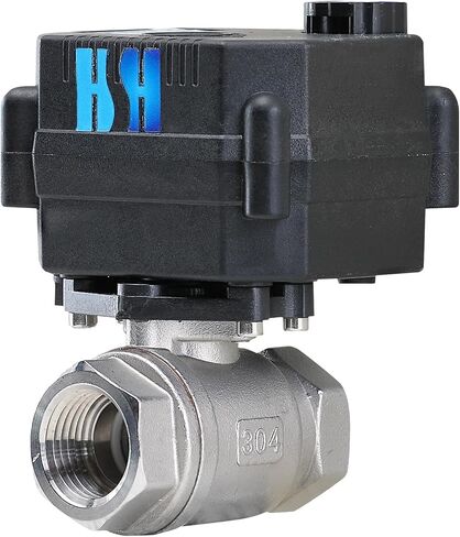 3/8 inch DN10 NPT 2 Way 12VDC 24VAC/DC Stainless Steel 304 Normally Closed Electrical Position Feedback On/Off Motorized Ball Valve in Kuwait