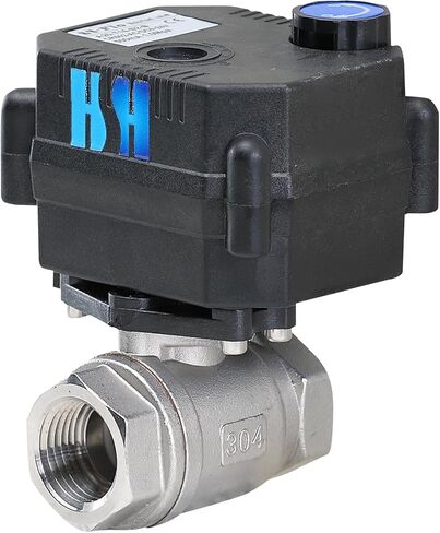 3/8 inch DN10 NPT 2 Way 12VDC 24VAC/DC Stainless Steel 304 Normally Closed Electrical Position Feedback On/Off Motorized Ball Valve in Kuwait