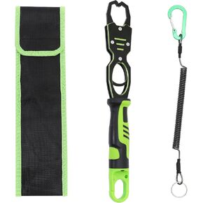 Fish Lip Gripper-12.4 "سبيكة ألومنيوم سبيكة ، حامل أسماك مقاوم للتآكل للمياه المالحة ، بحد أقصى